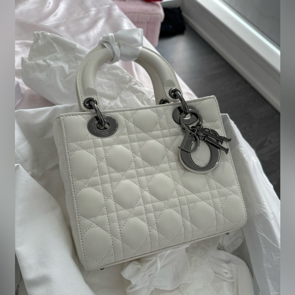 Lady dior Small with gunmetal hardware - Picture 2 of 12
